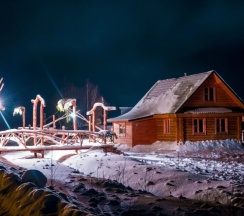 Дом с 2 комнатами с видом на озеро в Глэмпинг на озере Сиг