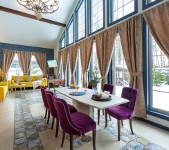 Коттедж《Хьюгге》 с сауной и купелью "Фурако" (расположен в Логиново) в Сканди хаус