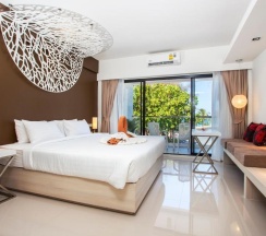 Двухместный номер Deluxe с видом на море двуспальная кровать в Coral Inn