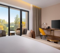 Двухместный номер Deluxe с видом на горы двуспальная кровать в Swissotel Wellness Resort Alatau Almaty