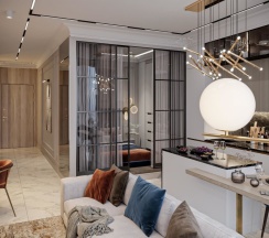 Однокомнатный Люкс 43 этаж 55 м² ЖК «Neva Towers» в InPremium Москва-Сити