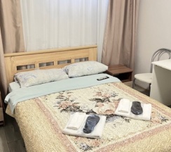 Стандартный двухместный номер c двуспальной кроватью и собственной ванной комнатой. в Kovensky
