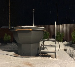 Дом из бруса с камином и баней из липы 4+2 в Snhaus