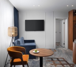 Номер Suite Superior Village, c 2 санузлами - с 2 двуспальными кроватями в Arthurs SPA Hotel by Mercure