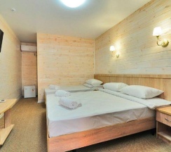 Номер стандарт с 1 односпальной и 1 двуспальной кроватью в Villa na peske