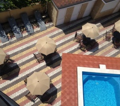 Двухместный люкс с 2 комнатами с балконом двуспальная кровать в Олимпия