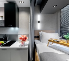 Studio Single одноместный, кровать 90х200 в Yapartments