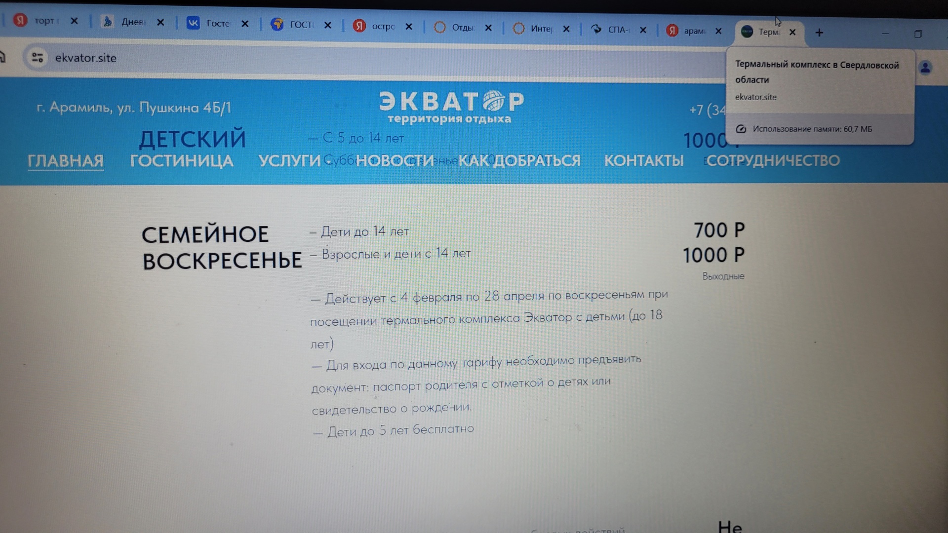 Экватор, термальный комплекс, Парк семейного отдыха Пушкин Парк, Пушкина,  4Б/1, Арамиль — 2ГИС